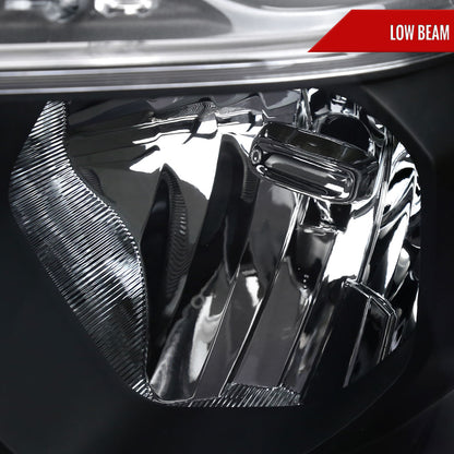 2019-2024 Dodge RAM 1500 Factory Style Headlights with Amber Reflectors (Matte Black Housing/Clear Lens)