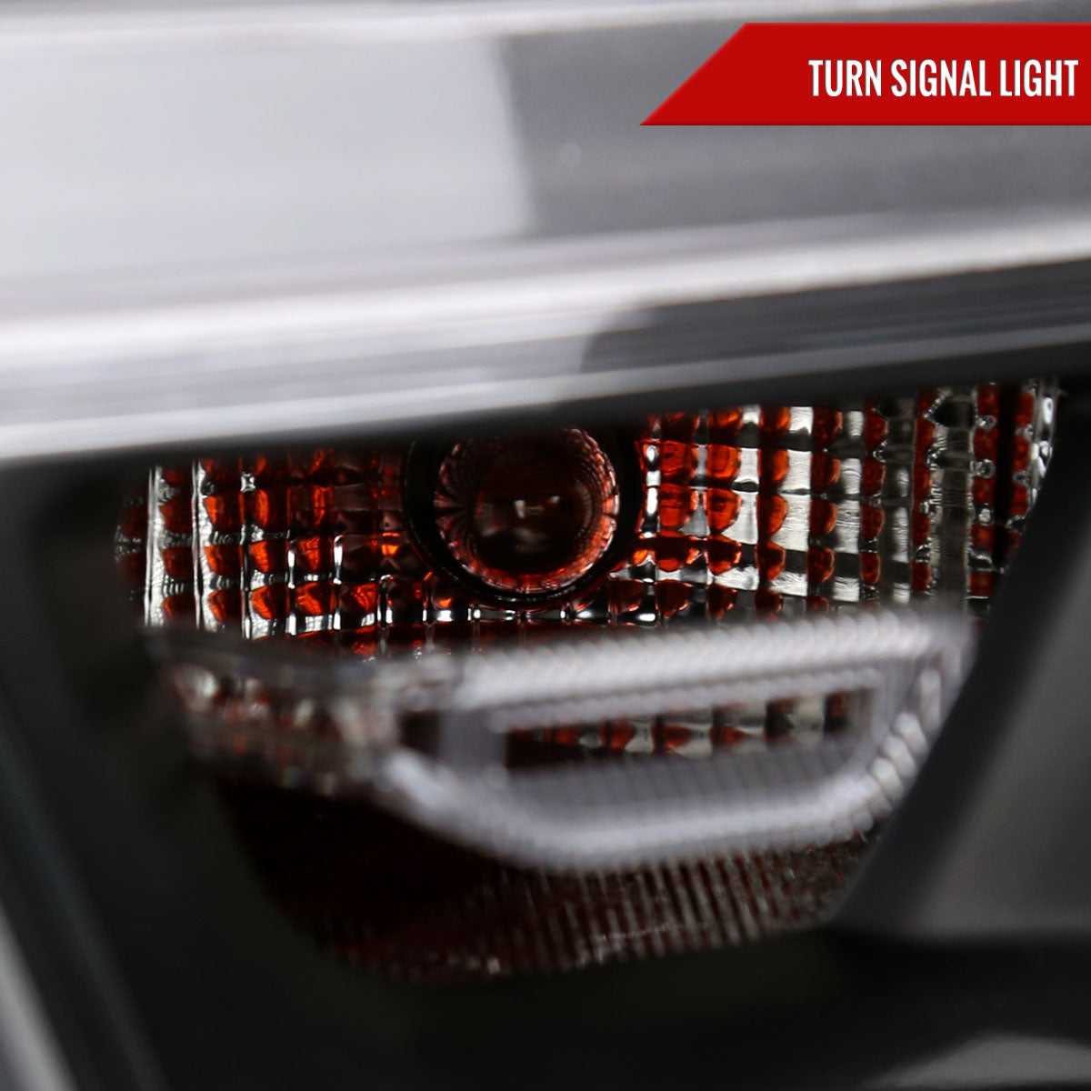2019-2024 Dodge RAM 1500 Factory Style Headlights with Amber Reflectors (Matte Black Housing/Clear Lens)