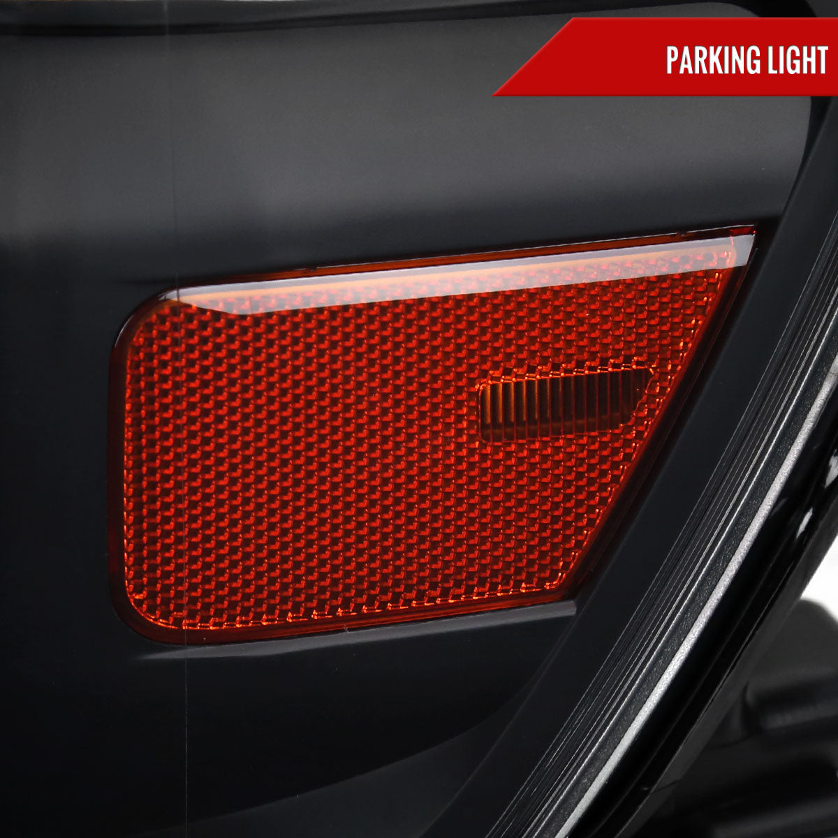 2019-2024 Dodge RAM 1500 Factory Style Headlights with Amber Reflectors (Matte Black Housing/Clear Lens)