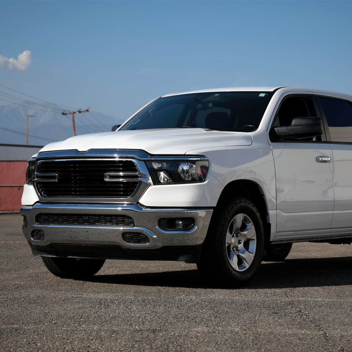 2019-2024 Dodge RAM 1500 Factory Style Headlights with Amber Reflectors (Matte Black Housing/Clear Lens)