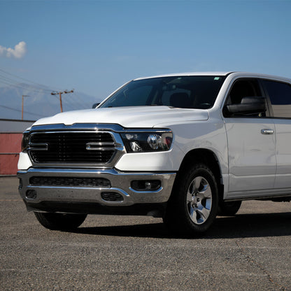 2019-2024 Dodge RAM 1500 Factory Style Headlights with Amber Reflectors (Matte Black Housing/Clear Lens)