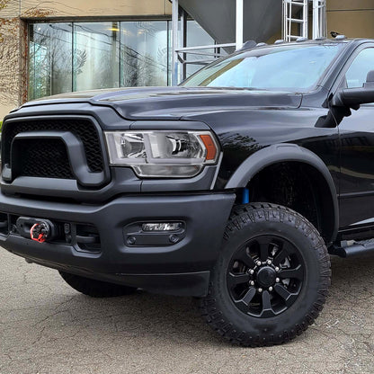 2019-2024 Dodge RAM 2500/3500/4500/5500 LED Bar Factory Style Headlights (Chrome Housing/Clear Lens)