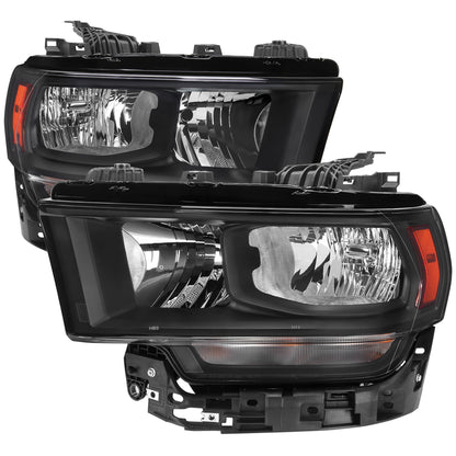 2019-2024 Dodge RAM 2500/3500/4500/5500 Factory Style Headlights (Matte Black Housing/Clear Lens)