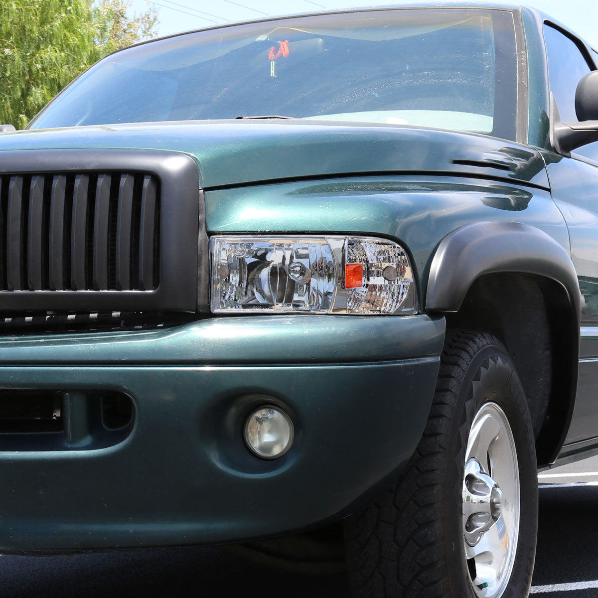 1994-2001 Dodge RAM 1500/ 1994-2002 RAM 2500 3500 Factory Style Headlights (Chrome Housing/Clear Lens)