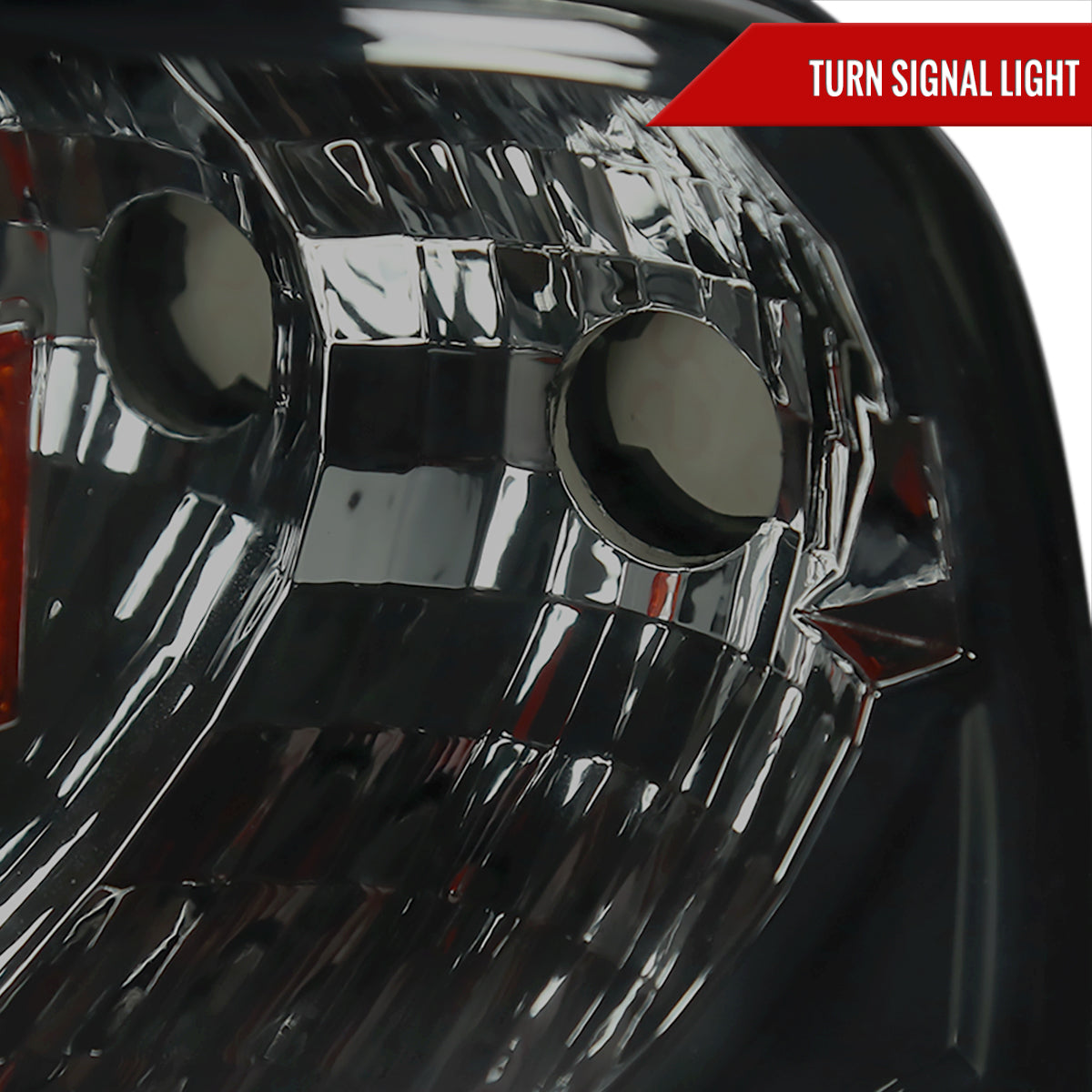1994-2001 Dodge RAM 1500/ 1994-2002 RAM 2500 3500 Crystal Headlights (Chrome Housing/Smoked Lens)