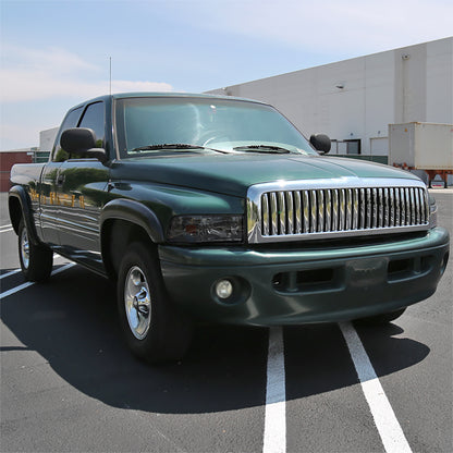 1994-2001 Dodge RAM 1500/ 1994-2002 RAM 2500 3500 Crystal Headlights (Chrome Housing/Smoked Lens)