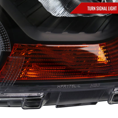 2019-2022 Ford Ranger XL XLT Factory Style Headlights (Matte Black Housing/Clear Lens)