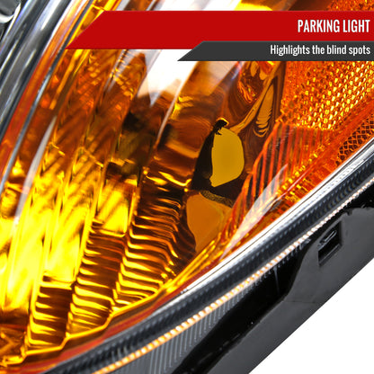 2001-2003 Toyota RAV4 Factory Style Headlights (Chrome Housing/Clear Lens)