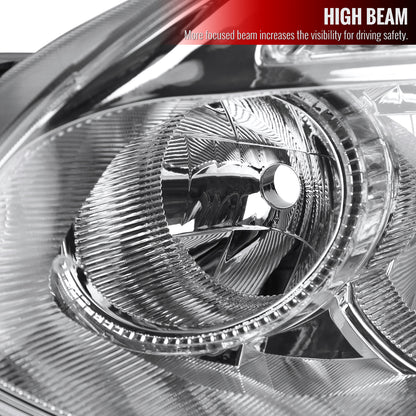 2008-2013 Nissan Rogue/ 2014-2015 Rogue Select Clear Lens Headlight w/ Amber Reflector - Driver Side Only