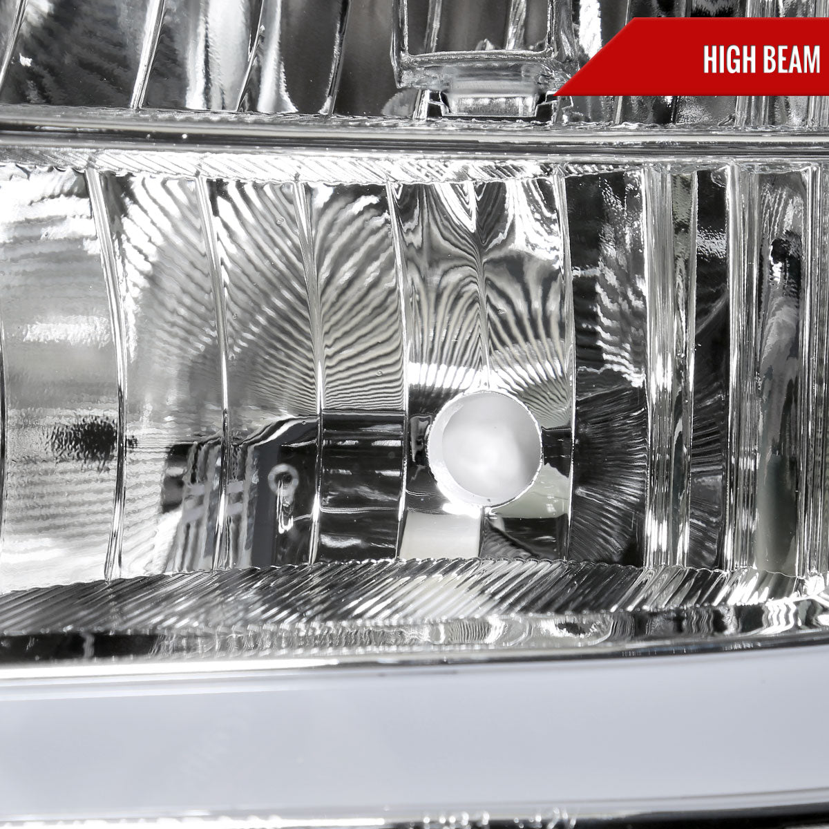 2007-2013 GMC Sierra 1500/ 2007-2014 1500HD 2500HD 3500HD LED Bar Factory Style Headlights (Chrome Housing/Clear Lens)