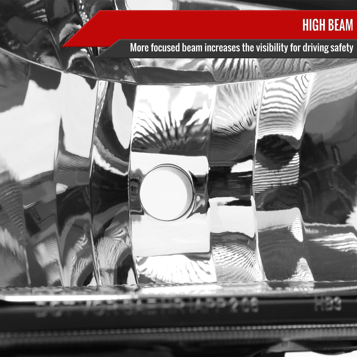 2007-2014 GMC Sierra Factory Style Headlights (Matte Black Housing/Clear Lens)