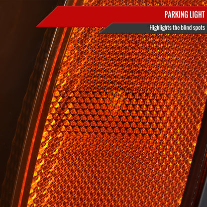 2007-2014 GMC Sierra Factory Style Headlights (Matte Black Housing/Clear Lens)