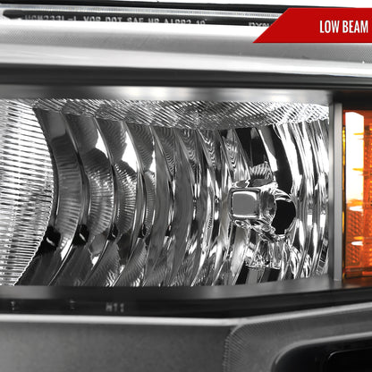 2019-2021 Chevrolet Silverado 1500 Driver/Left Side Factory Style Projector Headlight (Matte Black Housing/Clear Lens)