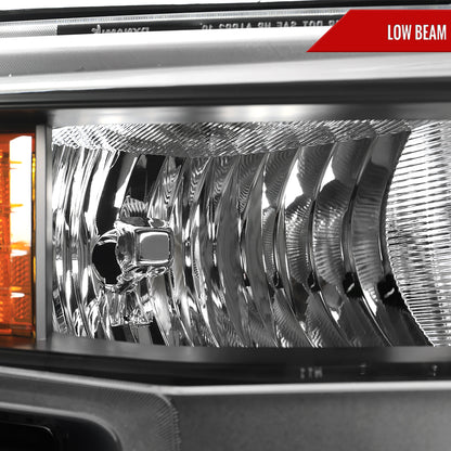 2019-2021 Chevrolet Silverado 1500 Passenger/Right Side Factory Style Projector Headlight (Matte Black Housing/Clear Lens)