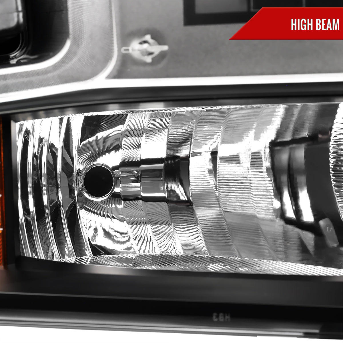 2019-2021 Chevrolet Silverado 1500 Passenger/Right Side Factory Style Projector Headlight (Matte Black Housing/Clear Lens)