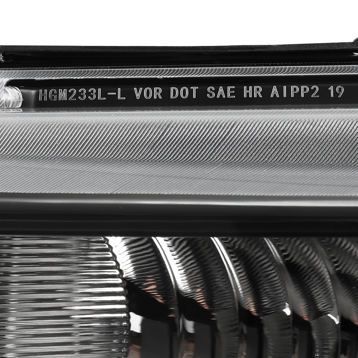 2019-2021 Chevrolet Silverado 1500 Passenger/Right Side Factory Style Projector Headlight (Matte Black Housing/Clear Lens)