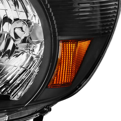 2005-2011 Toyota Tacoma Factory Style Headlights (Matte Black Housing/Clear Lens)