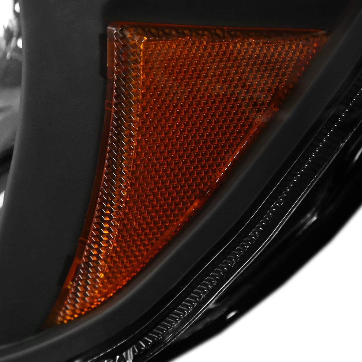 2012-2015 Toyota Tacoma Factory Style Headlights w/ Amber Reflectors (Matte Black Housing/Clear Lens)