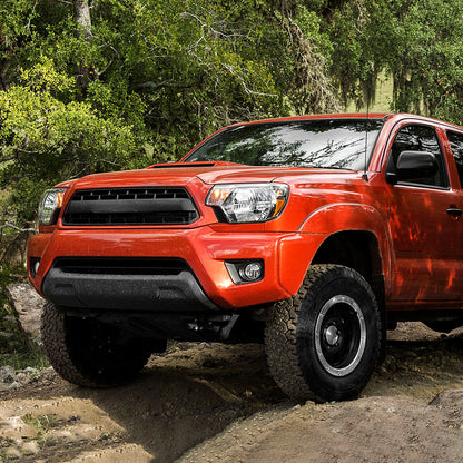 2012-2015 Toyota Tacoma Factory Style Headlights w/ Amber Reflectors (Matte Black Housing/Clear Lens)