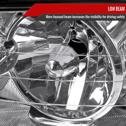 2005-2011 Lincoln Town Car Factory Style Headlights (Chrome Housing/Clear Lens)