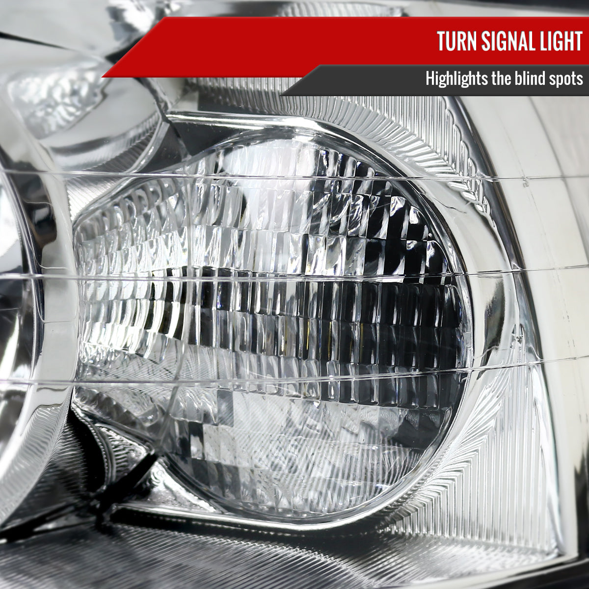 2005-2011 Lincoln Town Car Factory Style Headlights (Chrome Housing/Clear Lens)