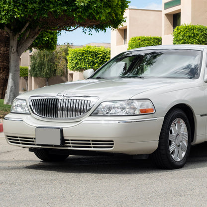 2005-2011 Lincoln Town Car Factory Style Headlights (Chrome Housing/Clear Lens)