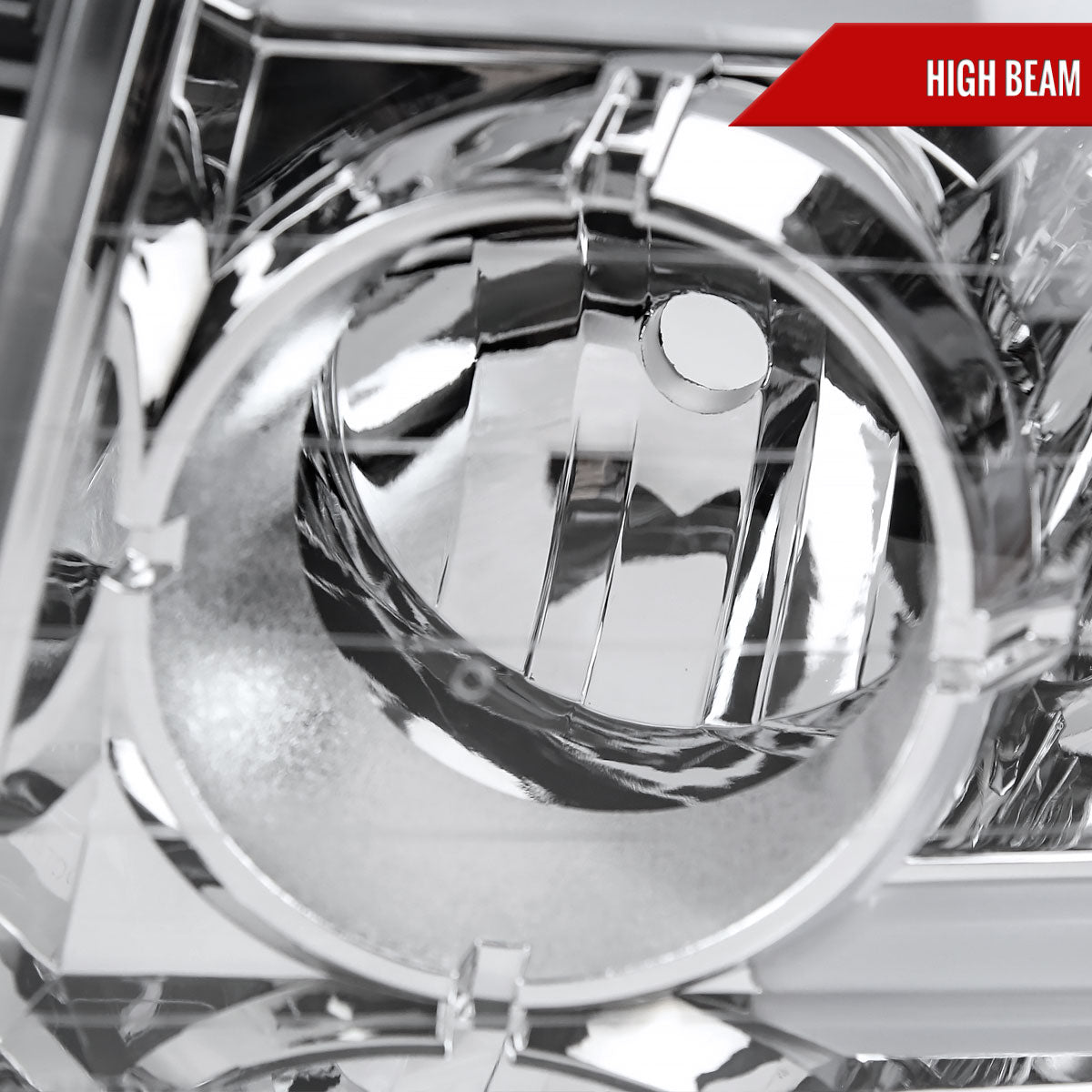 2004-2015 Nissan Titan / 2004-2007 Armada LED Bar Factory Headlights (Chrome Housing/Clear Lens)