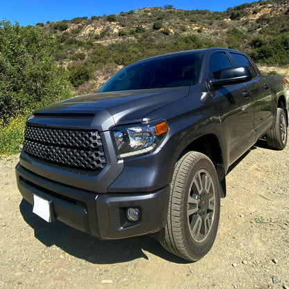 2014-2021 Toyota Tundra Factory Style Headlights w/ LED Light Strip (Matte Black Housing/Clear Lens)
