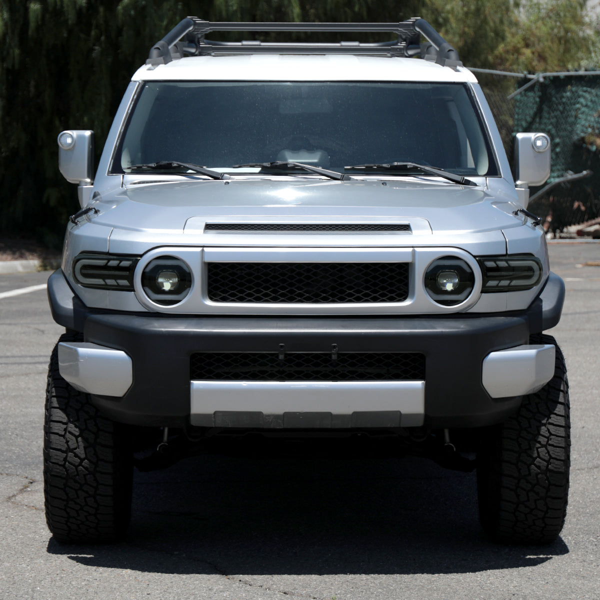 2007-2014 Toyota FJ Cruiser Full LED Projector Headlights with Sequential LED Turn Signal (Matte Black Housing/Smoked Lens)
