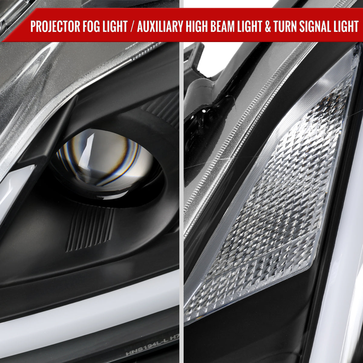 2008-2013 Infiniti G37/2014-2015 Q60 Coupe/Convertible Sequential Switchback LED Turn Signal Full LED Projector Headlights (Matte Black Housing / Smoked Lens)