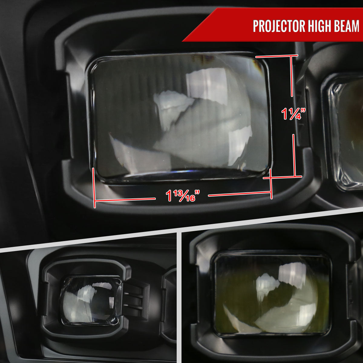2009-2018 Dodge RAM 1500 / 2019 RAM Classic / 2010-2018 RAM 2500 3500 Switchback Sequential Full LED Projector Headlights (Matte Black Housing/Clear Lens)