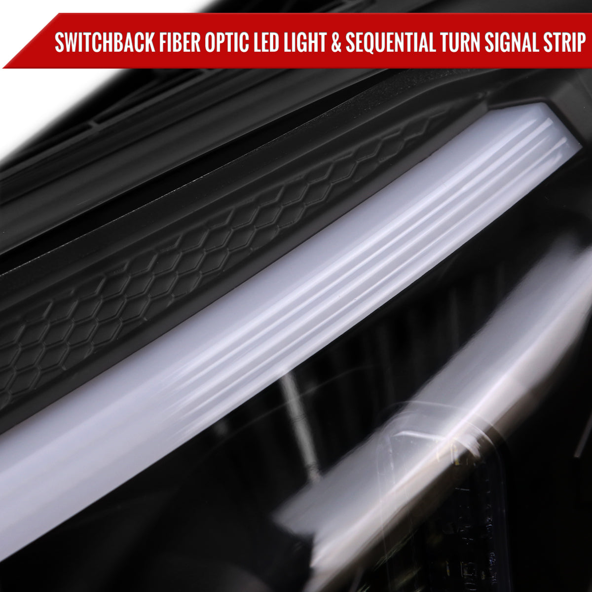 2015-2018 Mercedes-Benz C-Class W205 Full LED Projector Headlights with Sequential Turn Signal (Matte Black Housing/Clear Lens)