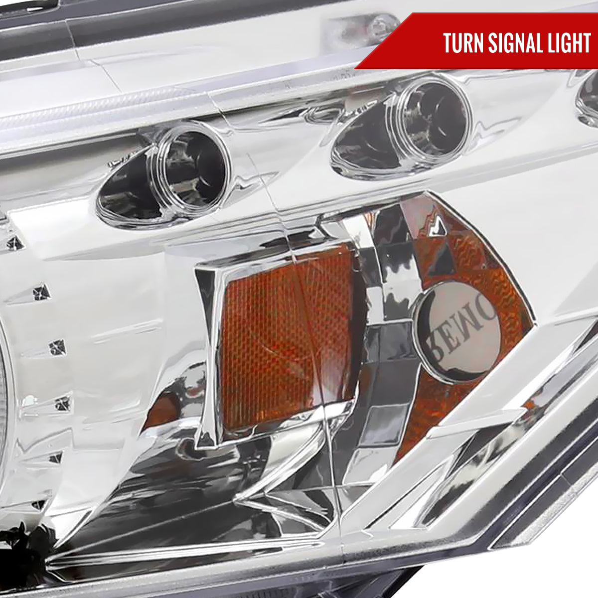 2008-2012 Honda Accord Coupe Dual Halo Projector Headlights (Chrome Housing/Clear Lens)