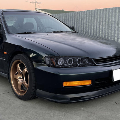 1994-1997 Honda Accord Dual Halo Projector Headlights (Glossy Black Housing/Smoked Lens)