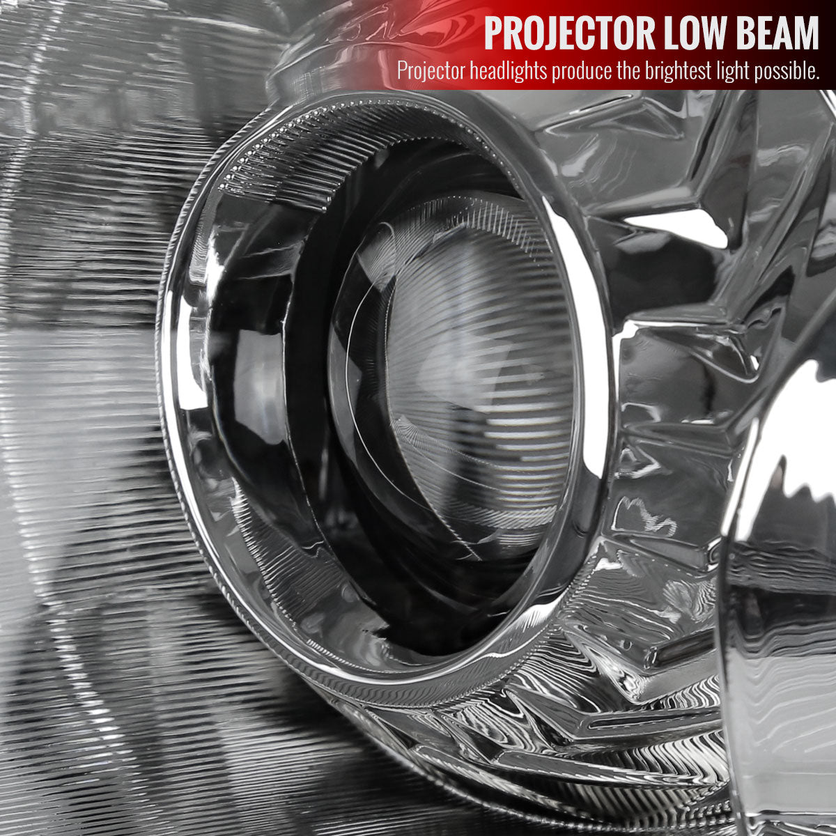 2013-2015 Nissan Altima Sedan Clear Lens Projector Headlight w/ Amber Reflector - Driver Side Only