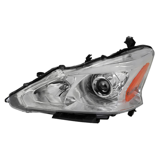 2013-2015 Nissan Altima Sedan Clear Lens Projector Headlight w/ Amber Reflector - Driver Side Only