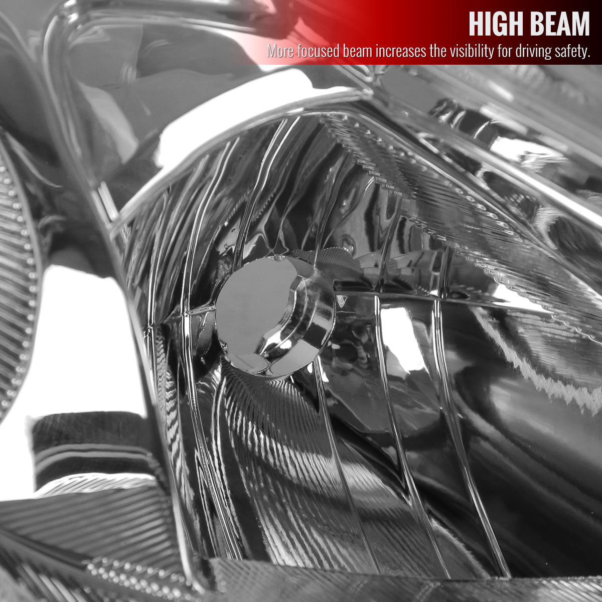 2013-2015 Nissan Altima Sedan Clear Lens Projector Headlight w/ Amber Reflector - Passenger Side Only