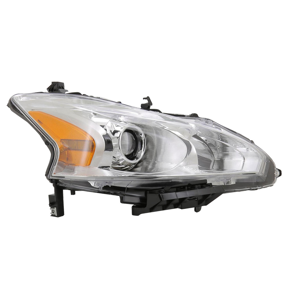 2013-2015 Nissan Altima Sedan Clear Lens Projector Headlight w/ Amber Reflector - Passenger Side Only