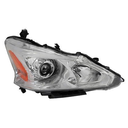2013-2015 Nissan Altima Sedan Clear Lens Projector Headlight w/ Amber Reflector - Passenger Side Only