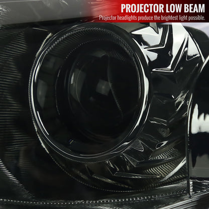 2013-2015 Nissan Altima Sedan Projector Headlights (Chrome Housing/Smoked Lens)