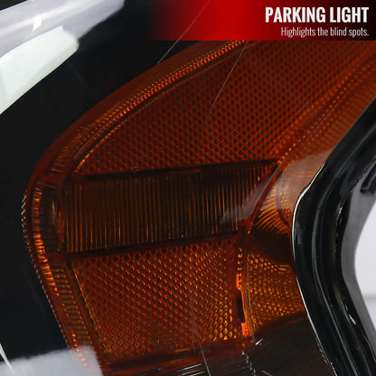 2013-2015 Nissan Altima Sedan Projector Headlights (Chrome Housing/Smoked Lens)