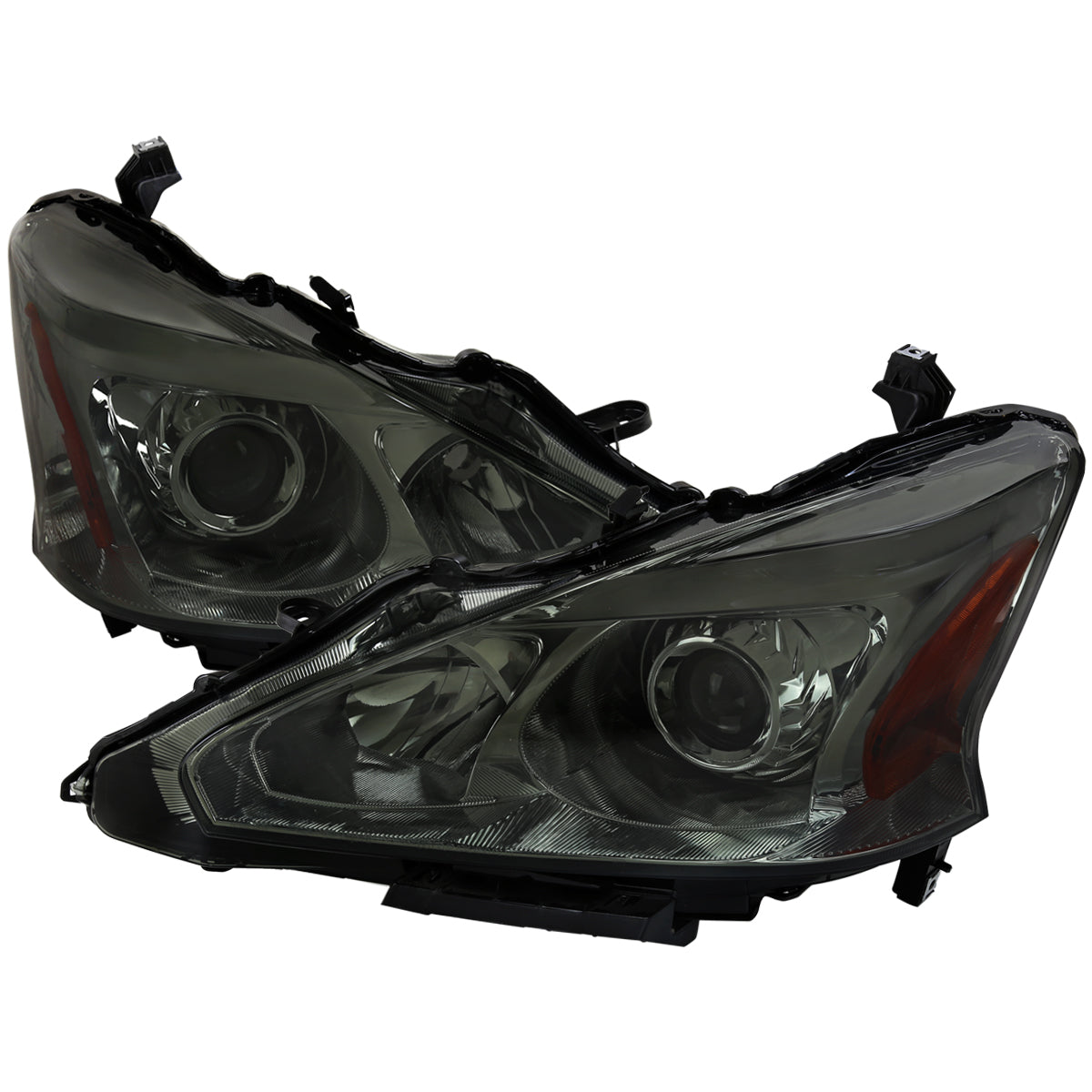 2013-2015 Nissan Altima Sedan Projector Headlights (Chrome Housing/Smoked Lens)