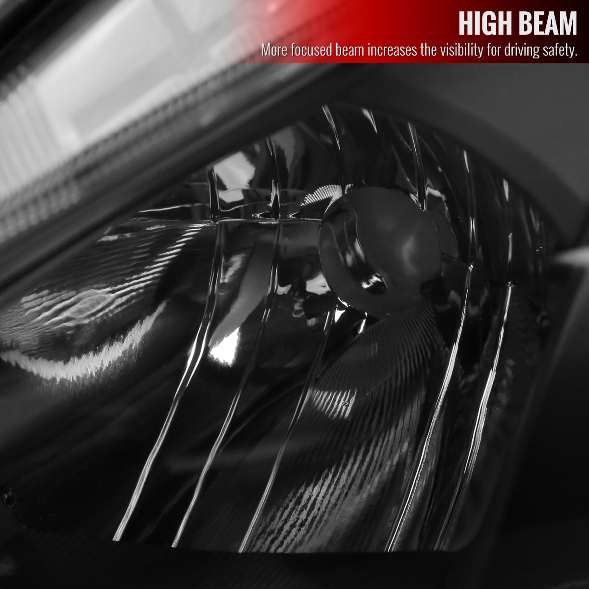 2013-2015 Nissan Altima Sedan Projector Headlights w/ Amber Reflectors (Matte Black Housing/Clear Lens)