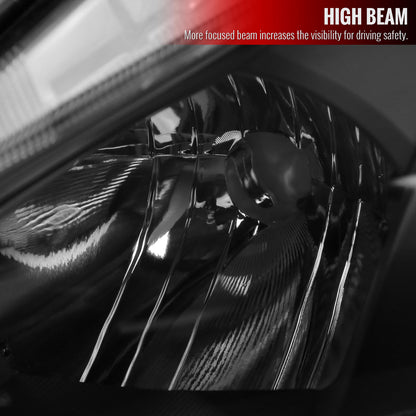 2013-2015 Nissan Altima Sedan Projector Headlights w/ Amber Reflectors (Matte Black Housing/Clear Lens)