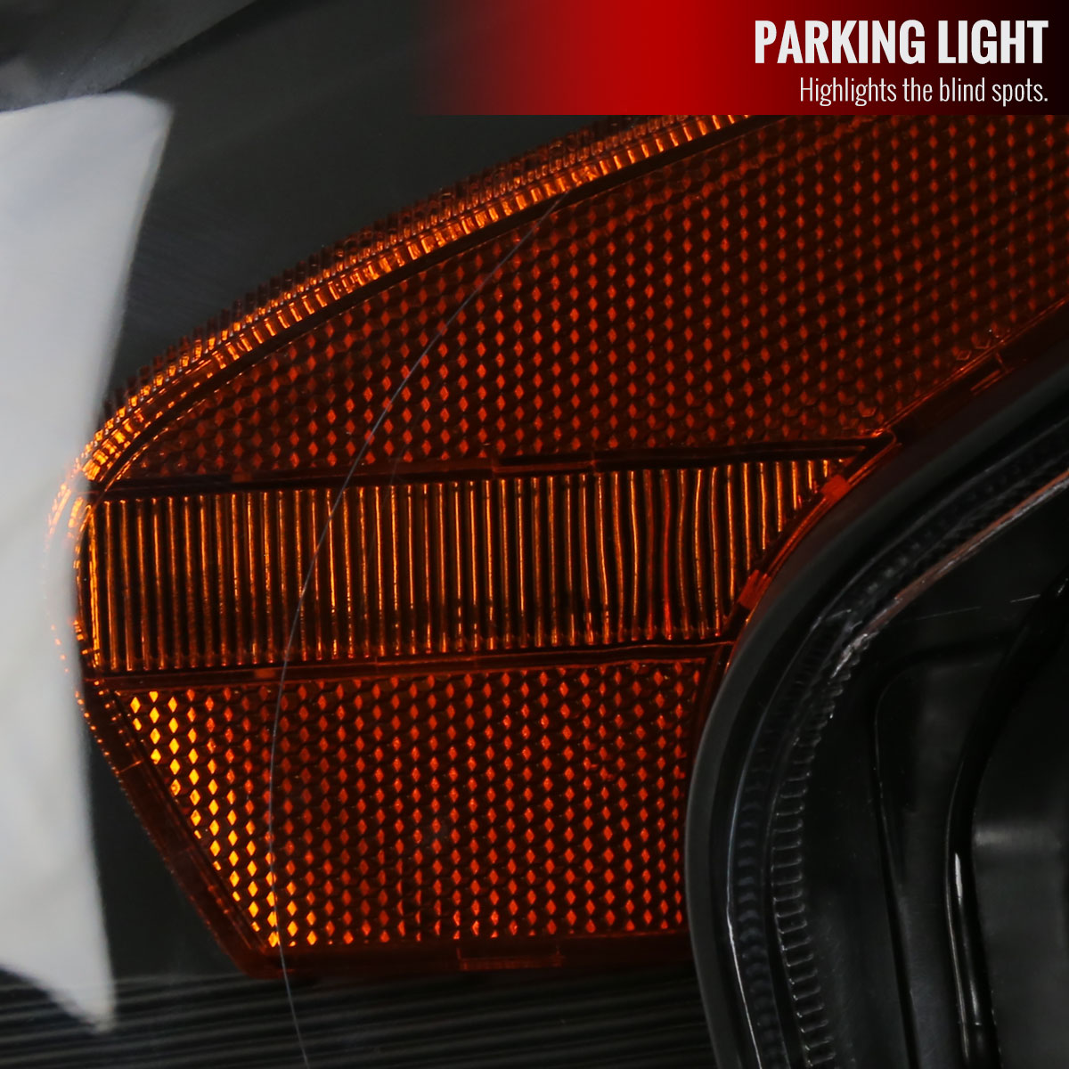 2013-2015 Nissan Altima Sedan Projector Headlights w/ Amber Reflectors (Matte Black Housing/Clear Lens)