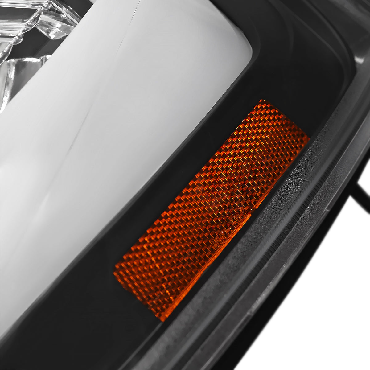 2007-2013 Chevrolet Avalanche/ 2007-2014 Tahoe Suburban LED C-Bar Projector Headlights (Black Housing/Clear Lens)