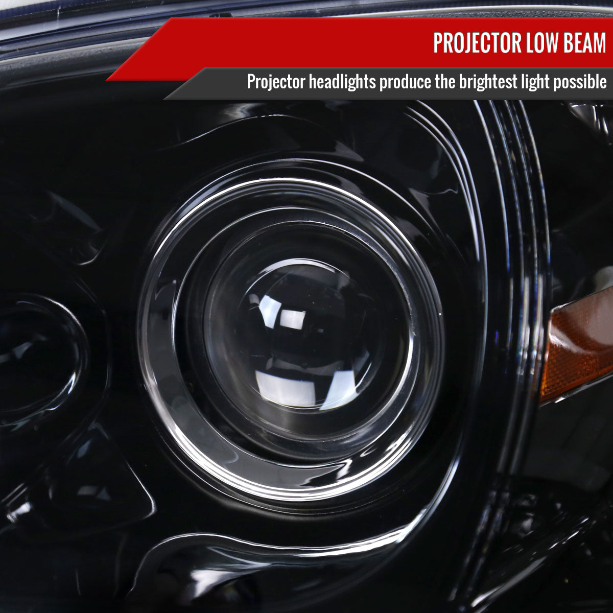 2002-2005 Mercedes Benz W163 ML Class Projector Headlights w/ SMD LED Light Strip (Glossy Black Housing/Smoked Lens)