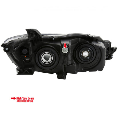 2015-2017 Toyota Camry Projector Headlights w/ Amber Reflectors (Matte Black Housing/Clear Lens)