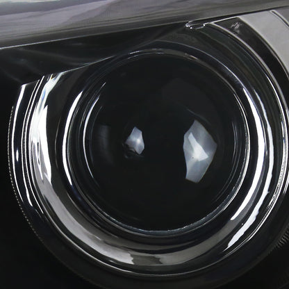 2015-2017 Toyota Camry Projector Headlights w/ Amber Reflectors (Gunmetal Housing/Clear Lens)