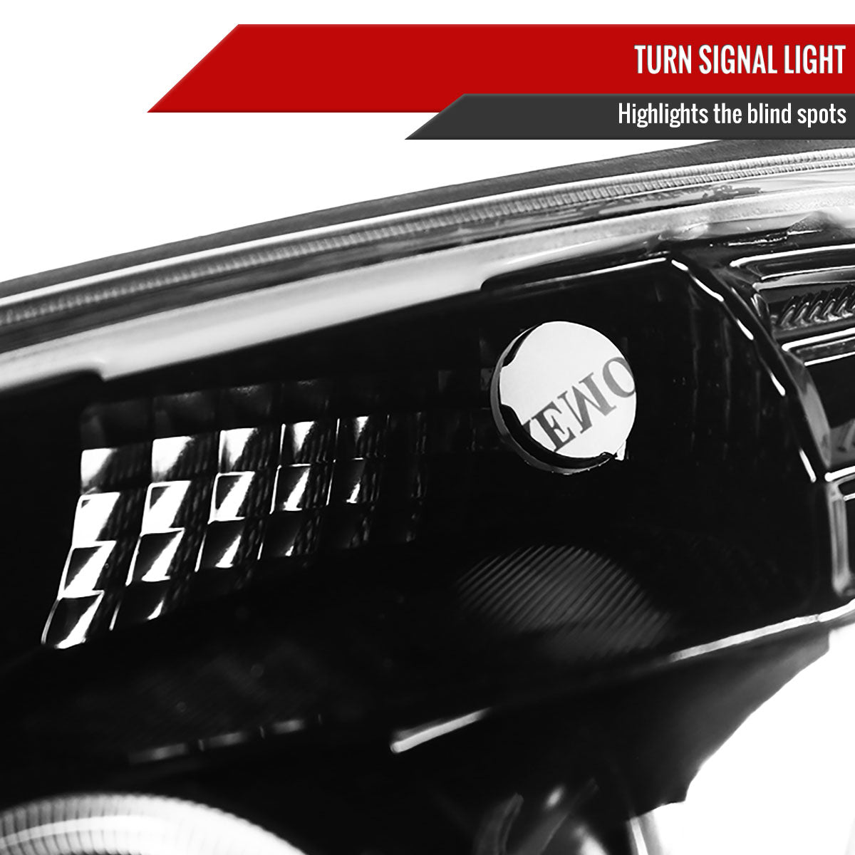 2005-2010 Chevrolet Cobalt Pontiac G5/Pursuit Dual Halo Projector Headlights (Jet Black Housing/Clear Lens)